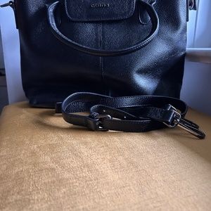 Cannci Black Pebbled Leather Bag